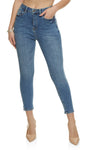 Womens Wax Whiskered Cropped Skinny Jeans, ,