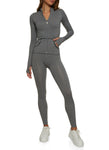 Womens Active Track Jacket And Leggings Set, ,