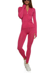Womens Active Track Jacket And Leggings Set, ,