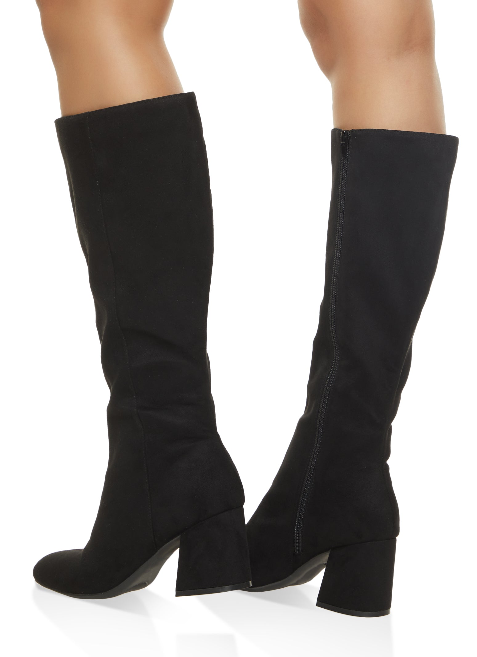 Block Heel Tall Boots