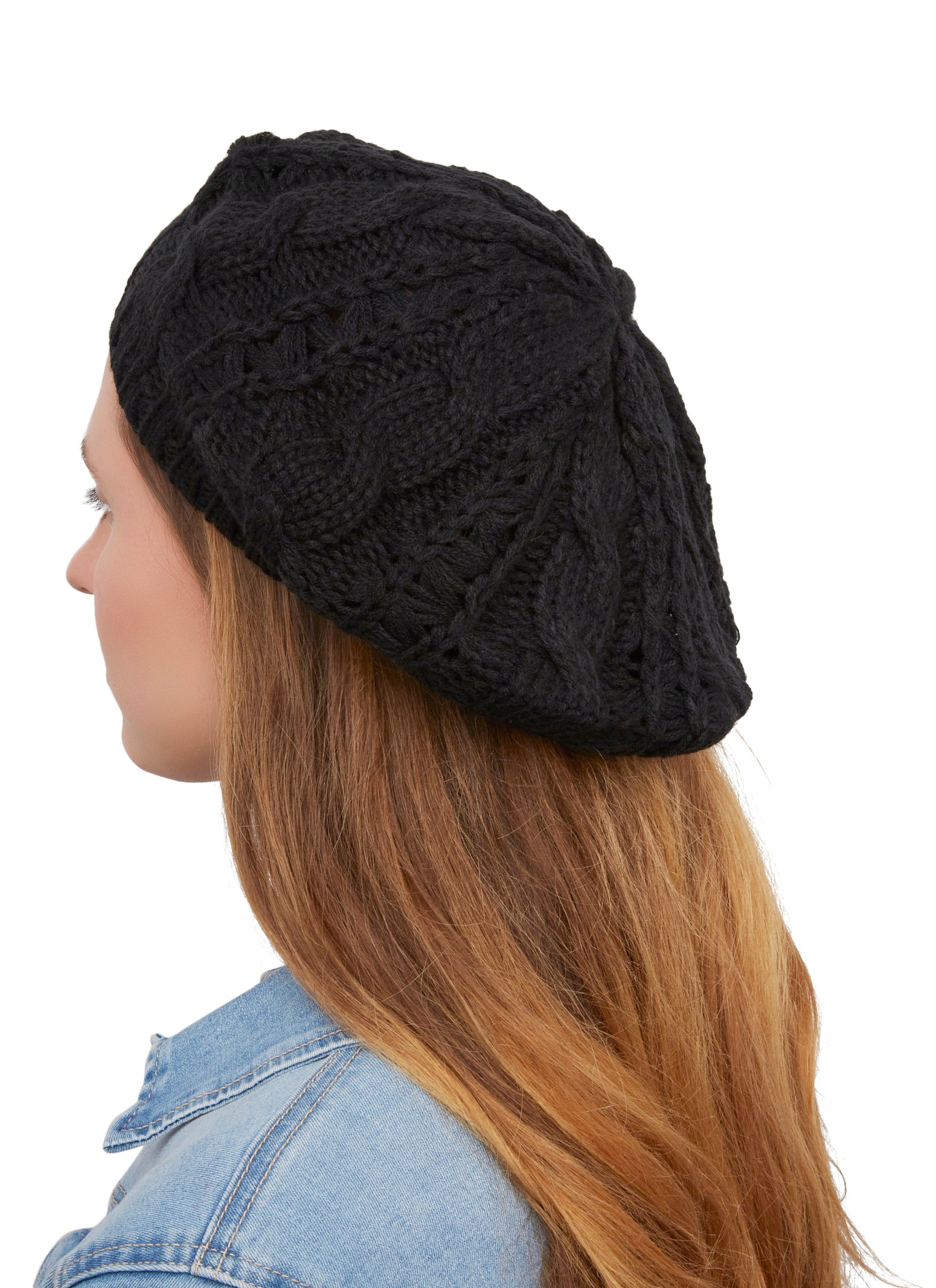 Cable Knit Beret