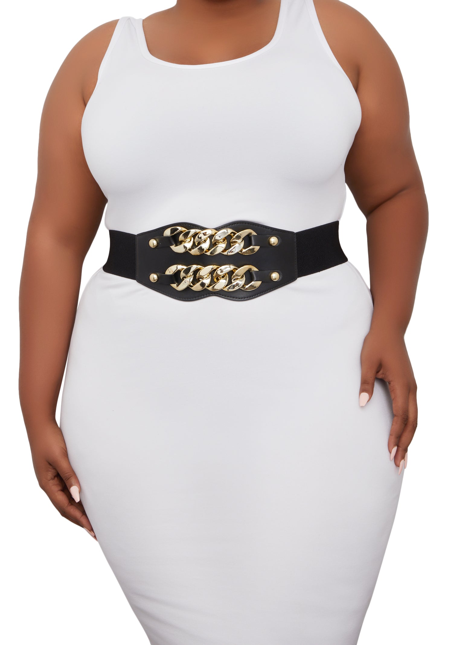 Wide Elastic Plus Size Dress Belt for Women Fashion Waist Belts