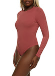 Womens Crew Neck Long Sleeve Bodysuit, ,