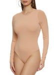 Womens Crew Neck Long Sleeve Bodysuit, ,