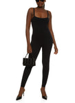 Womens Solid Seamless Cami Catsuit, ,