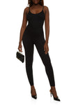 Womens Daisy Ribbed Scoop Neck Cami Catsuit, ,