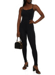 Womens Seamless Ribbed Cami Catsuit, ,