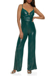 Sweetheart Sleeveless Ruched Keyhole Jumpsuit