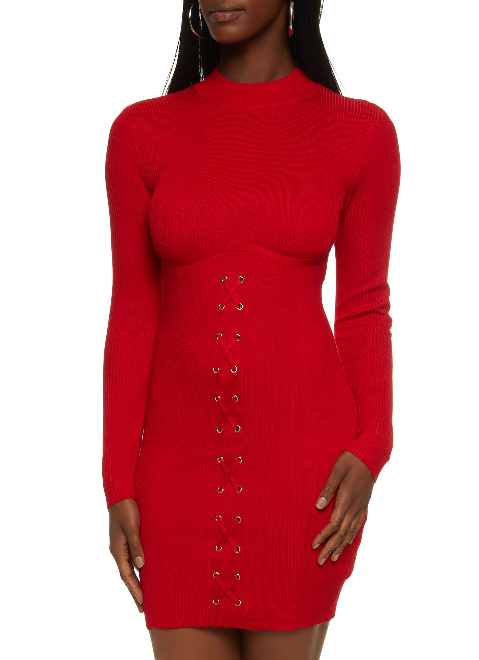 Red High Neck Tie Back Bodycon Dress  Red bodycon dress, Red bodycon mini  dress, Red dress