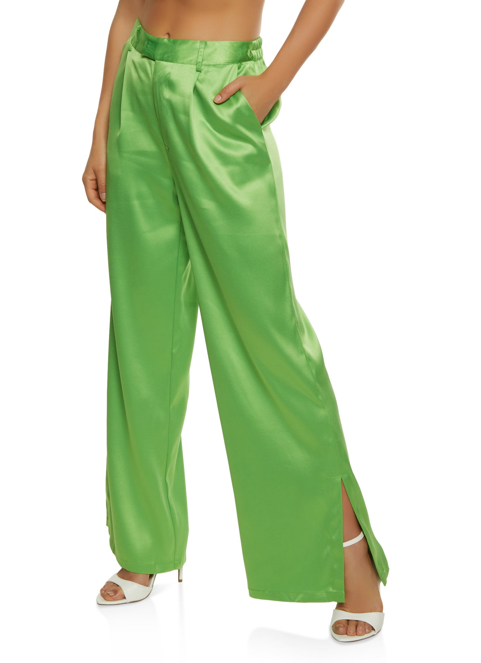 Satin Palazzo Pants