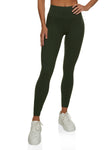 Womens Ribbed High Waisted Leggings, ,