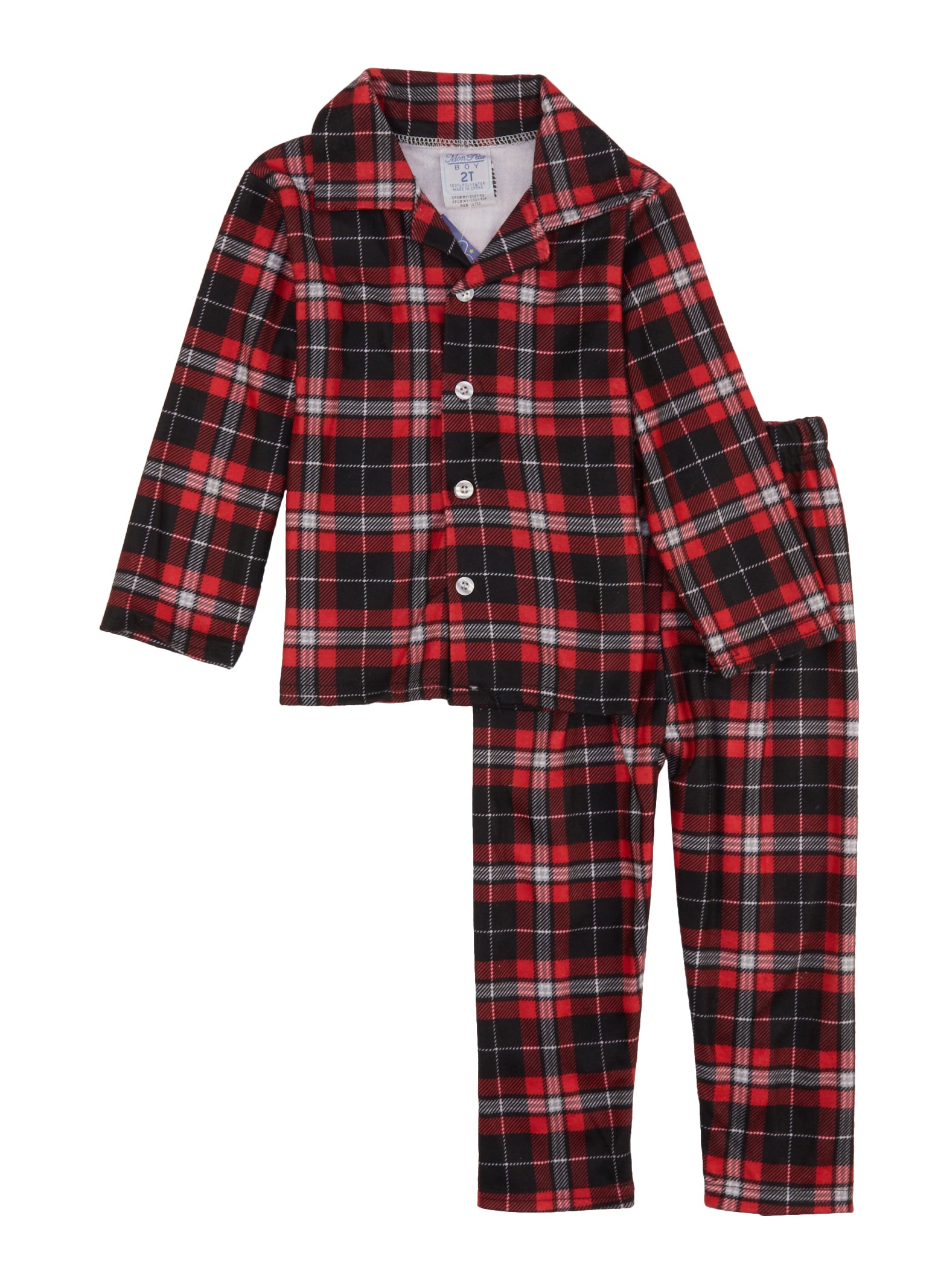 St. John's Bay Mens Flannel Jogger Pajama Pants, Color: Red Buffalo -  JCPenney