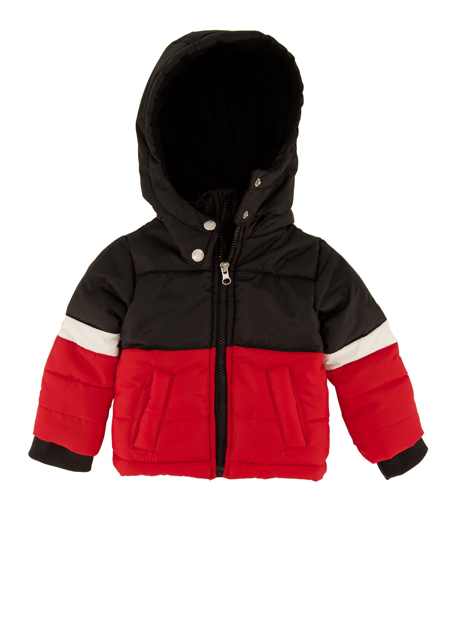 Baby Boys 12-24M Color Block Puffer Jacket, Multi, Size 24M