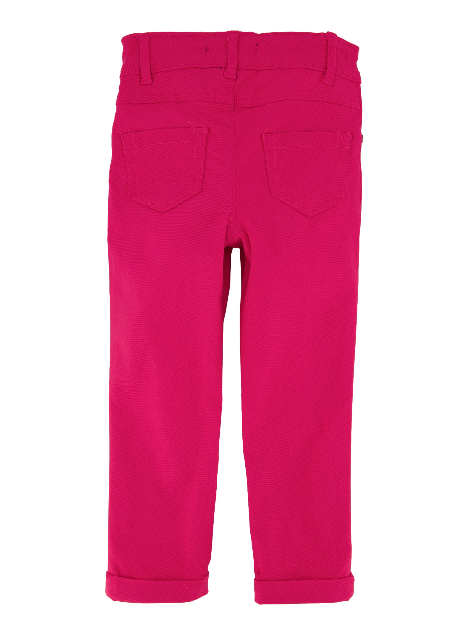 Little Girls Twill Hyperstretch Fixed Cuff Pants, Pink,