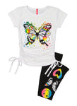 Little Girls Believe In Your Dreams Tee And Leggings, ,