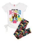 Little Girls Living My Blessed Life Graphic Tee And Leggings, ,