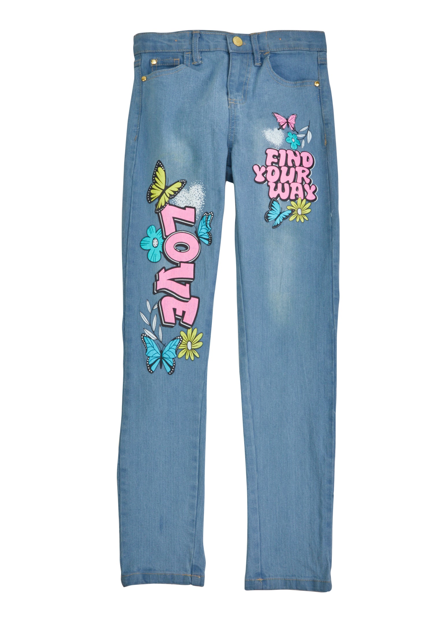 Cute Teen Girl jeans juniors plus denim skinny pants for Teen Girls acid  washed light dark blue 