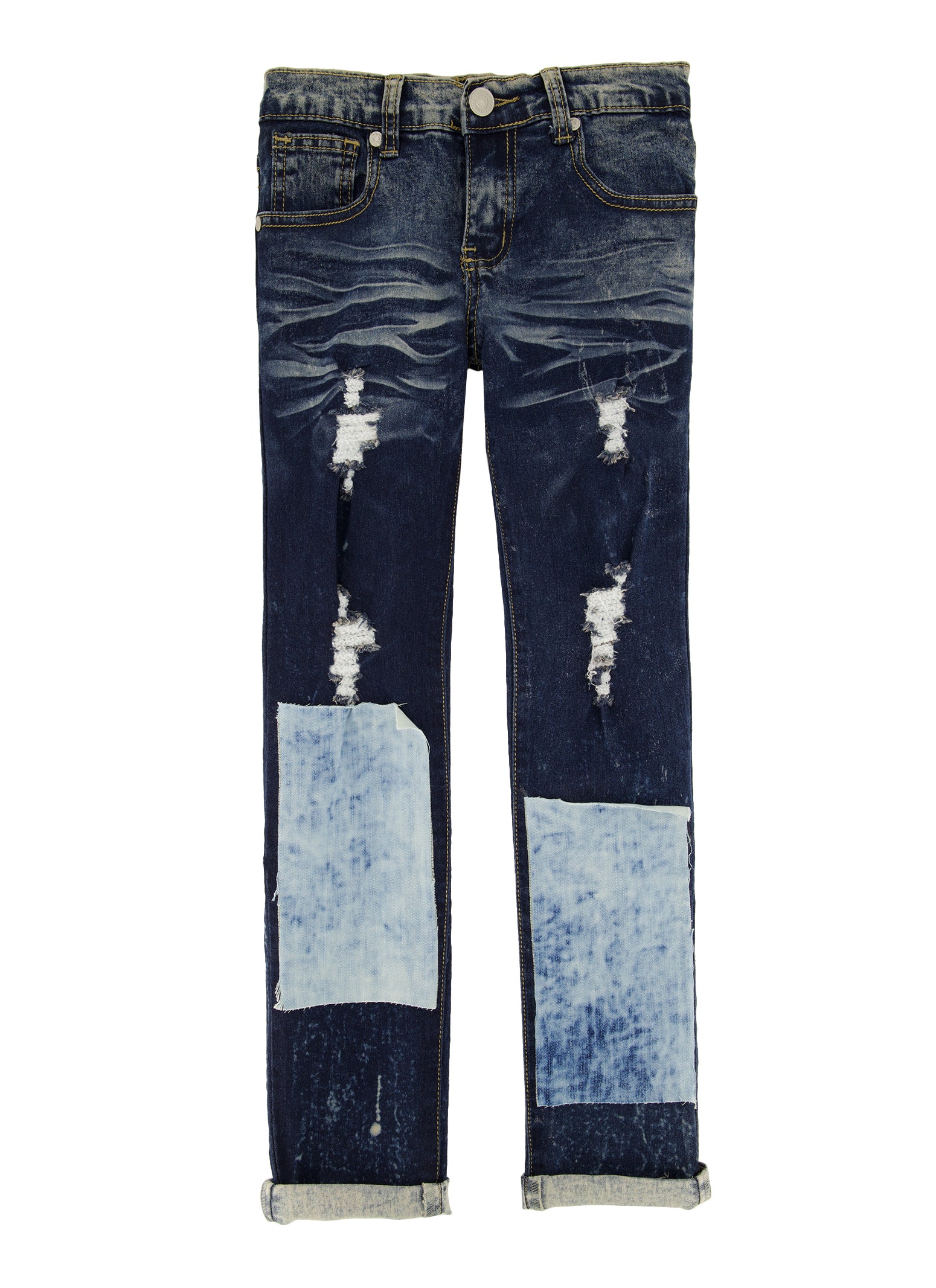 Blue Denim Patchwork Posty