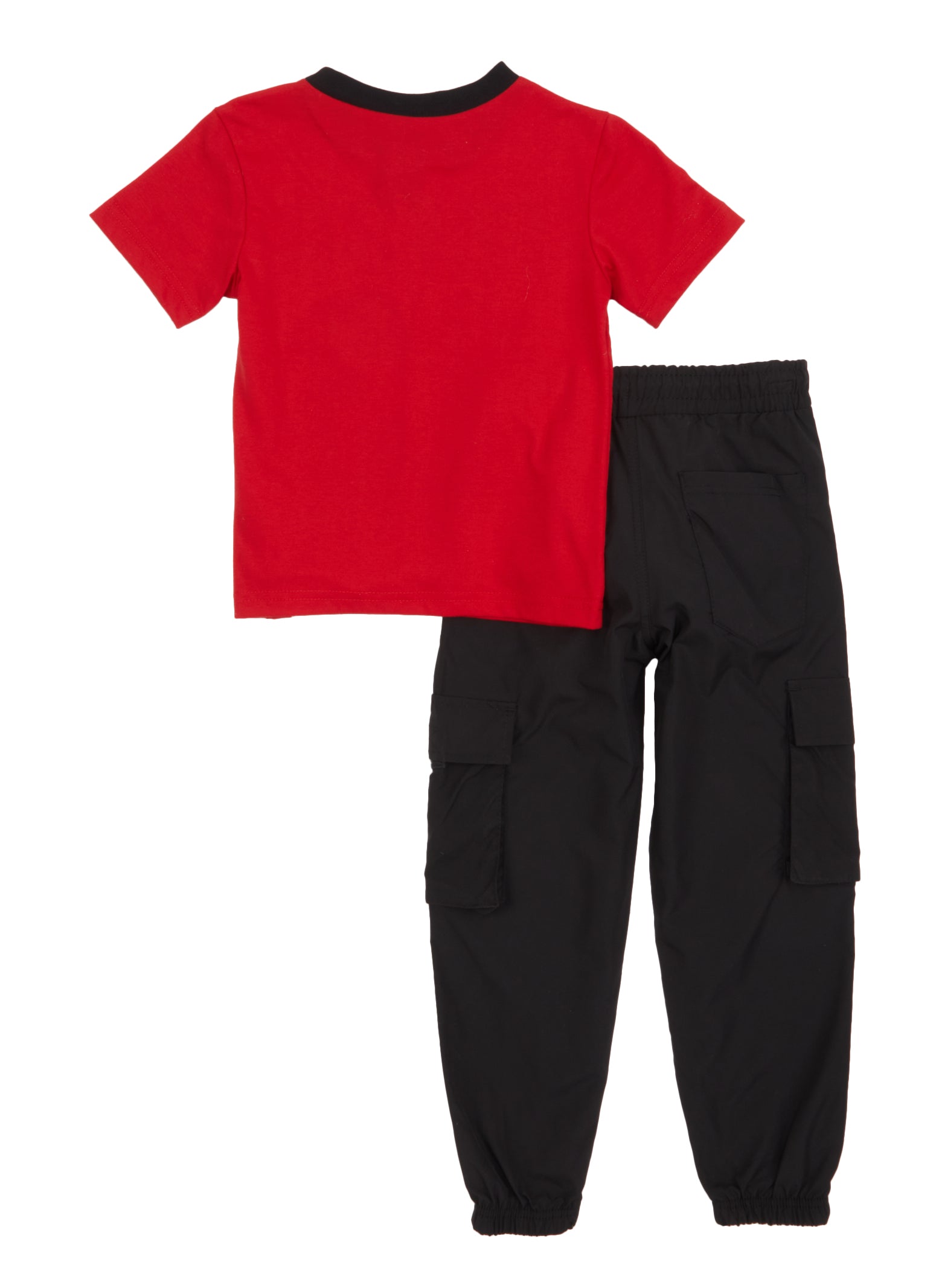 Little Boys Fresh 23 Graphic Tee and Cargo Joggers, Red, Size 4