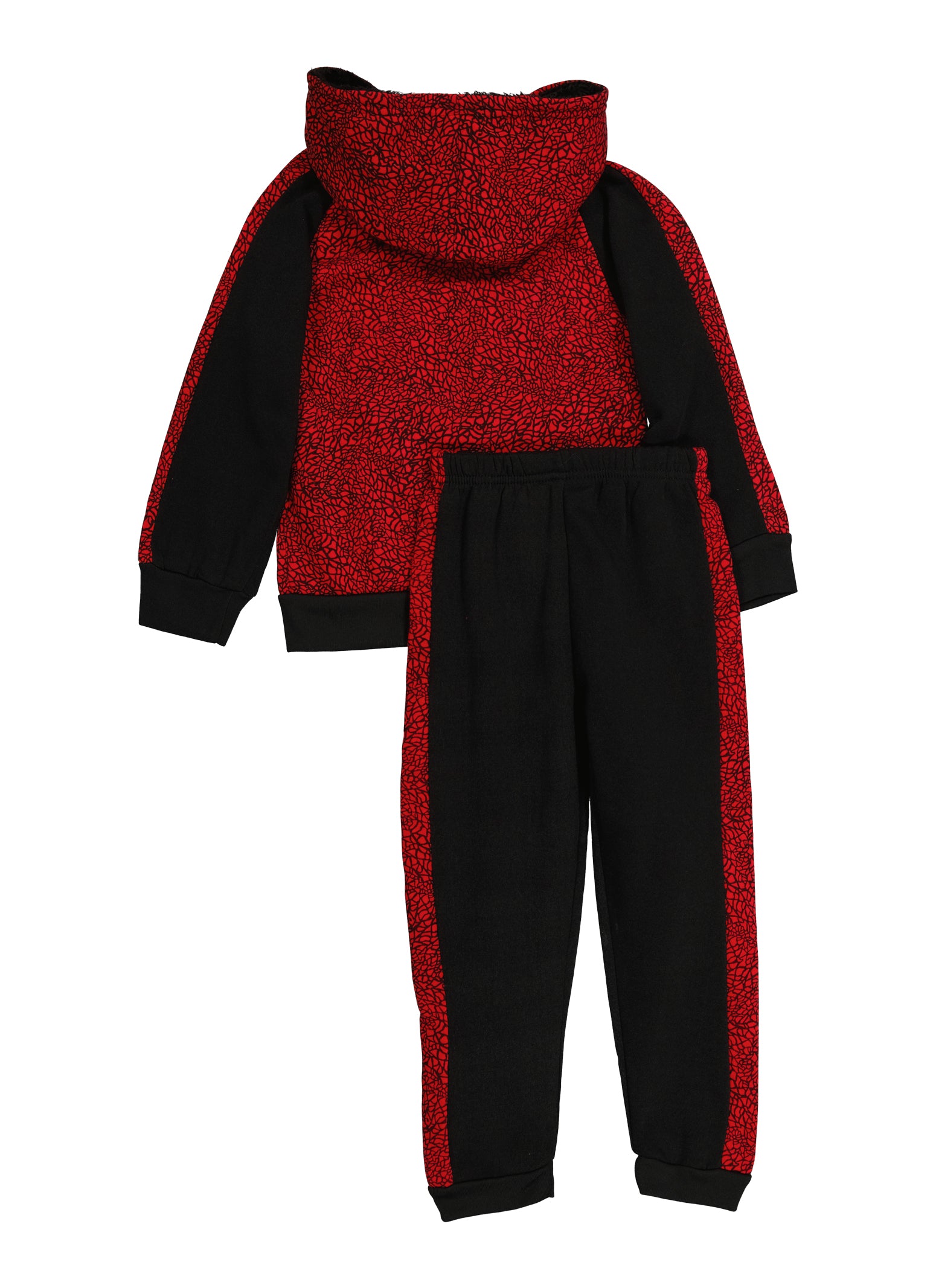 Little Boys Sherpa Legend Zip Hoodie and Joggers, Red, Size 4