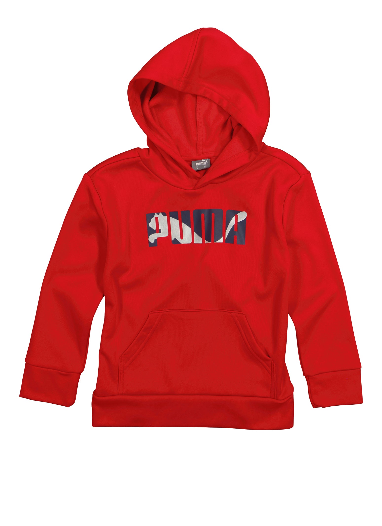 Little Boys Puma Pullover Hoodie, Red, Size 4