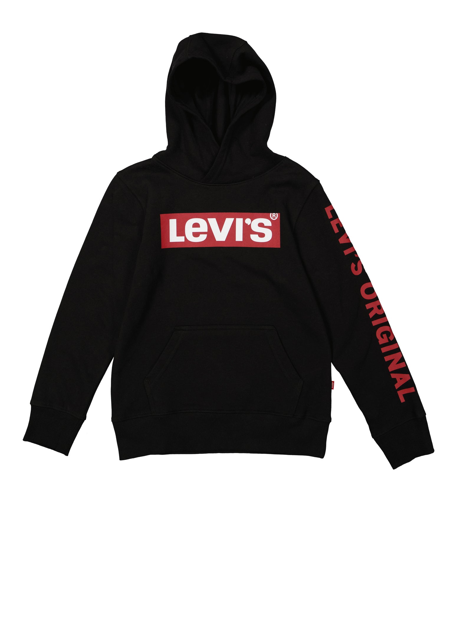 Boys Levis Original Hoodie, Black, Size M