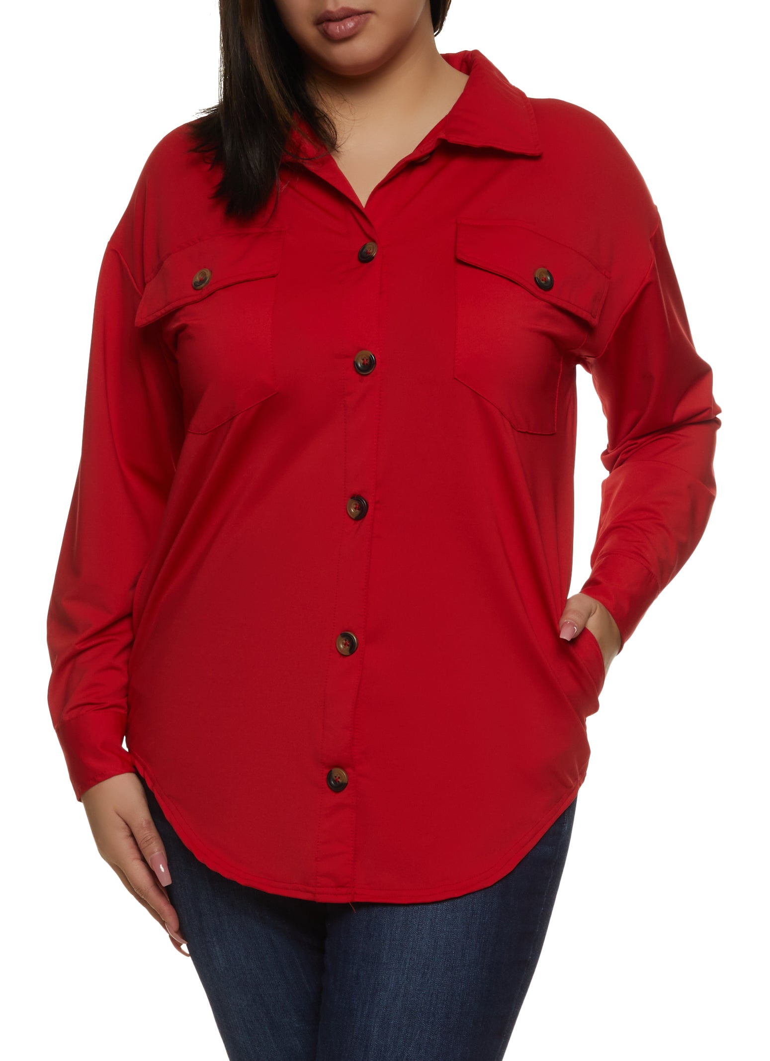 Plus Size Red Tops, Everyday Low Prices