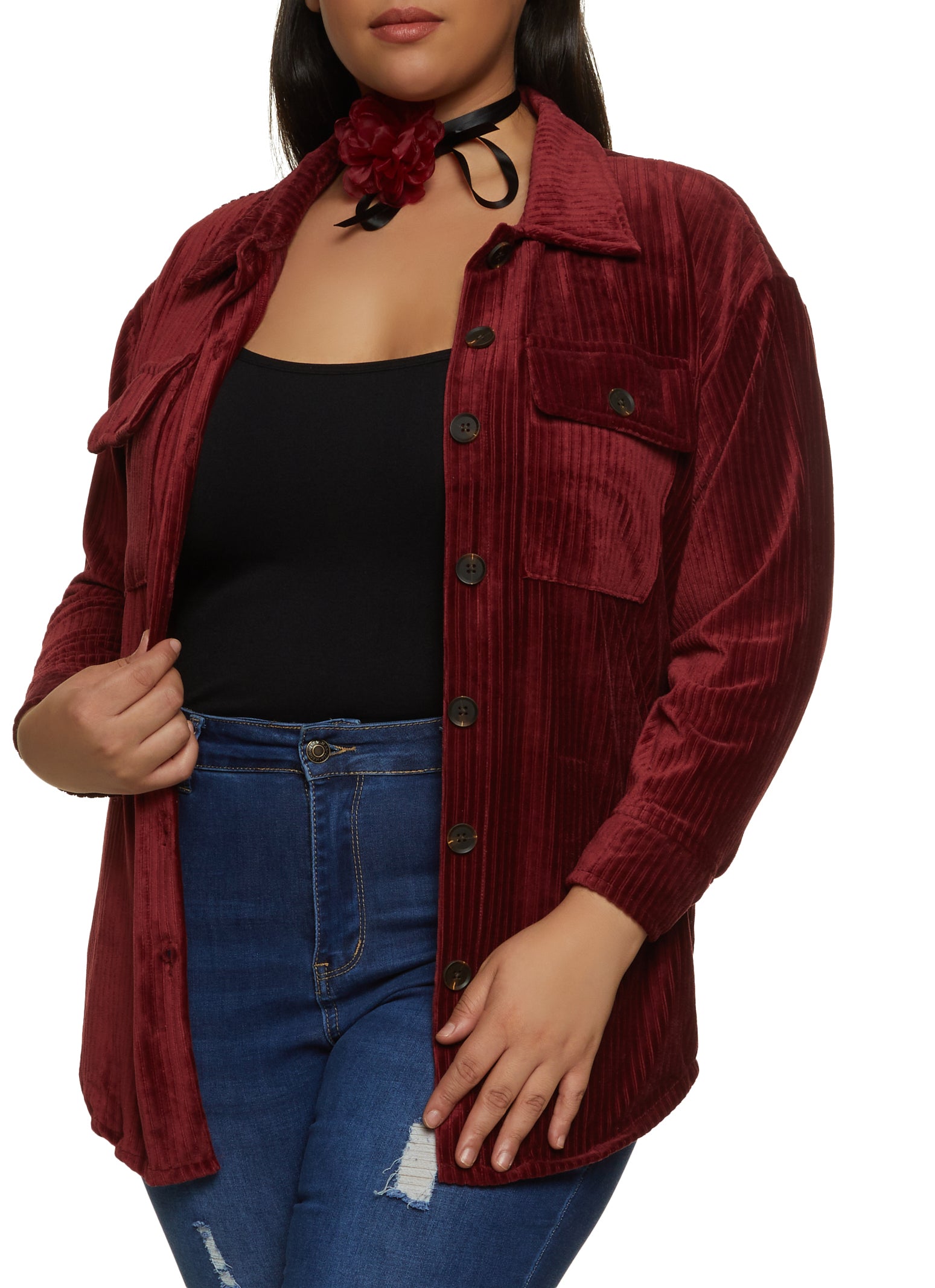 Burgundy Plus Size Tops – HighFashionDrip