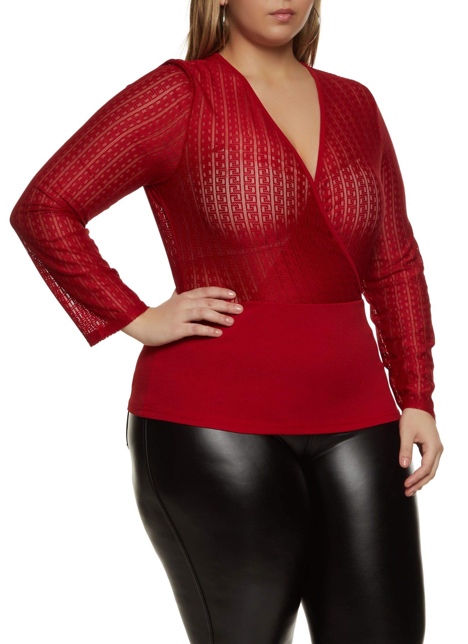 Plus Size Wrap Tops, Everyday Low Prices