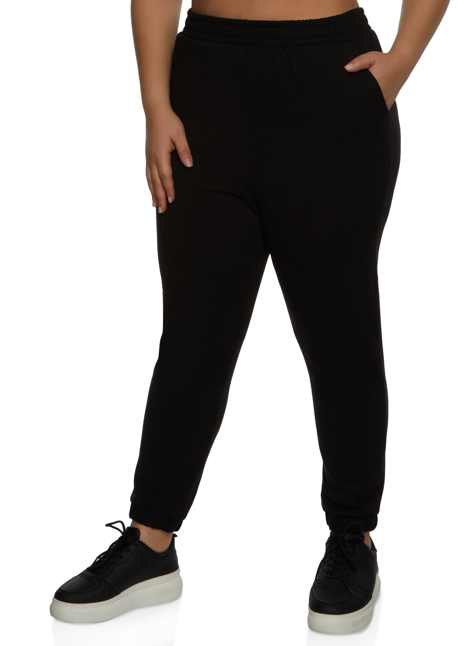 Xersion Therma Fleece Womens Mid Rise Plus Jogger Pant