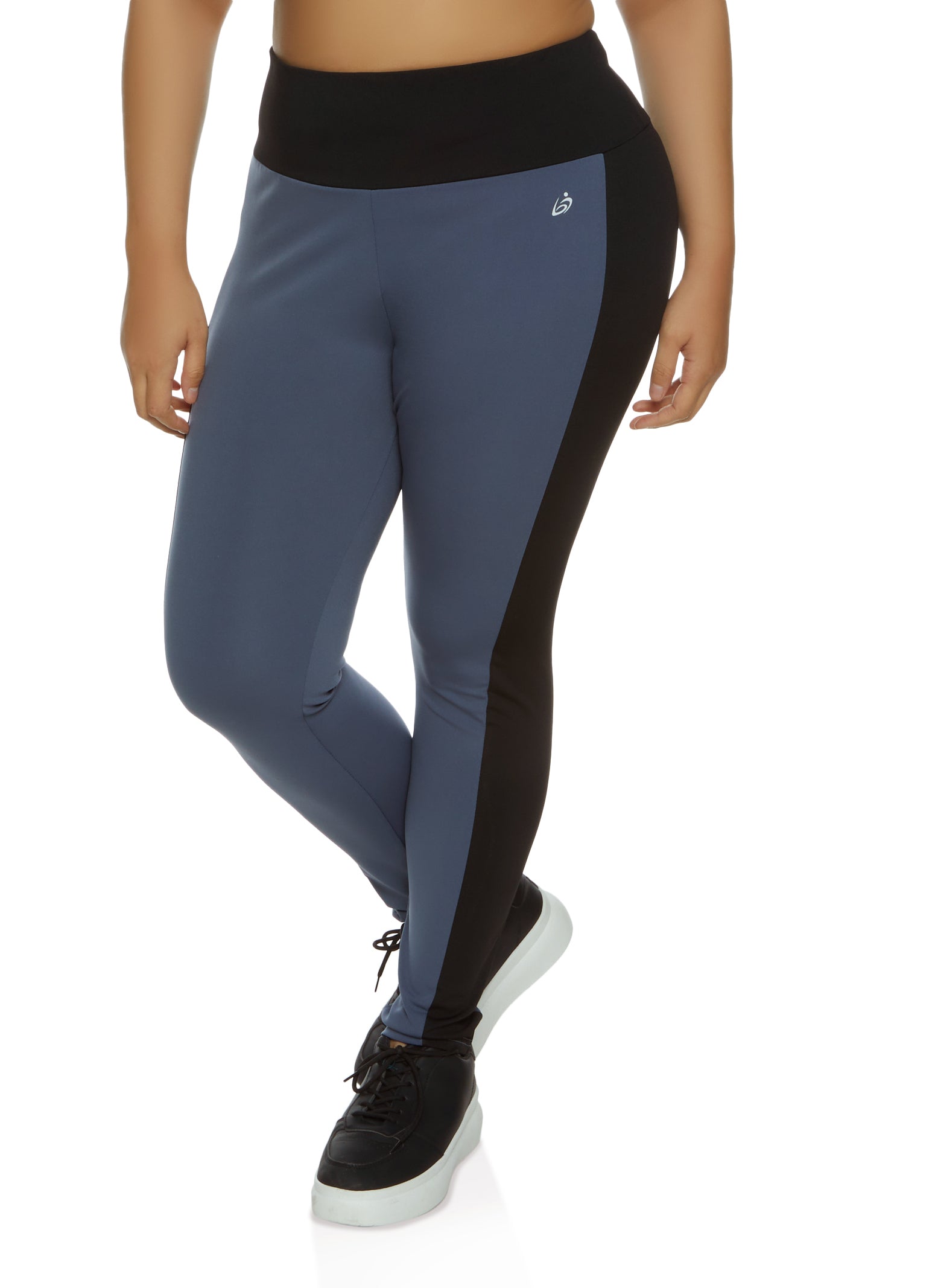 Reebok Womens Mid Rise Full Length Leggings, Color: Black - JCPenney