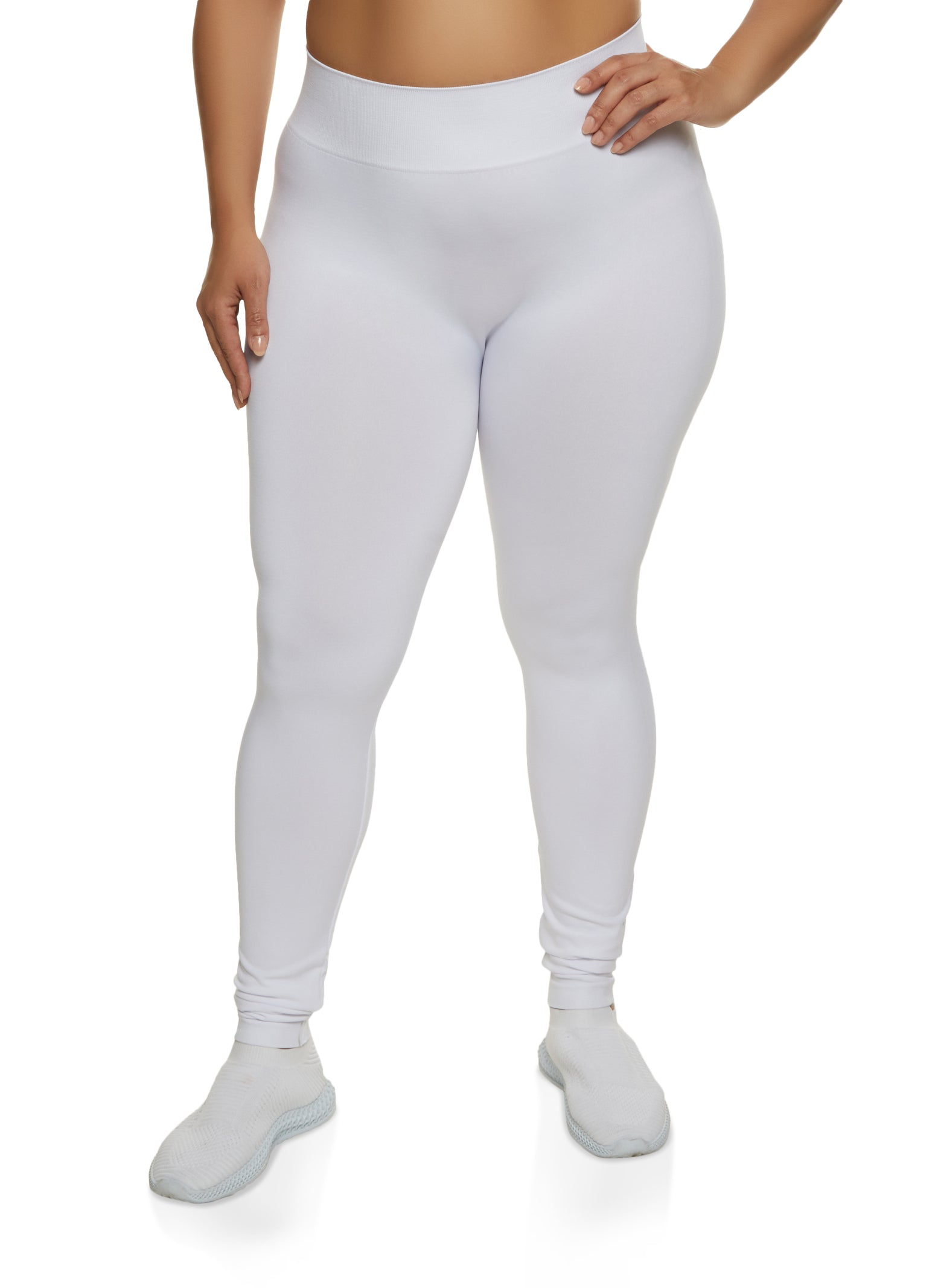WHITE APPAREL Women's Fleece Lined Leggings (Regular & Plus Sizes) - 16  Colors