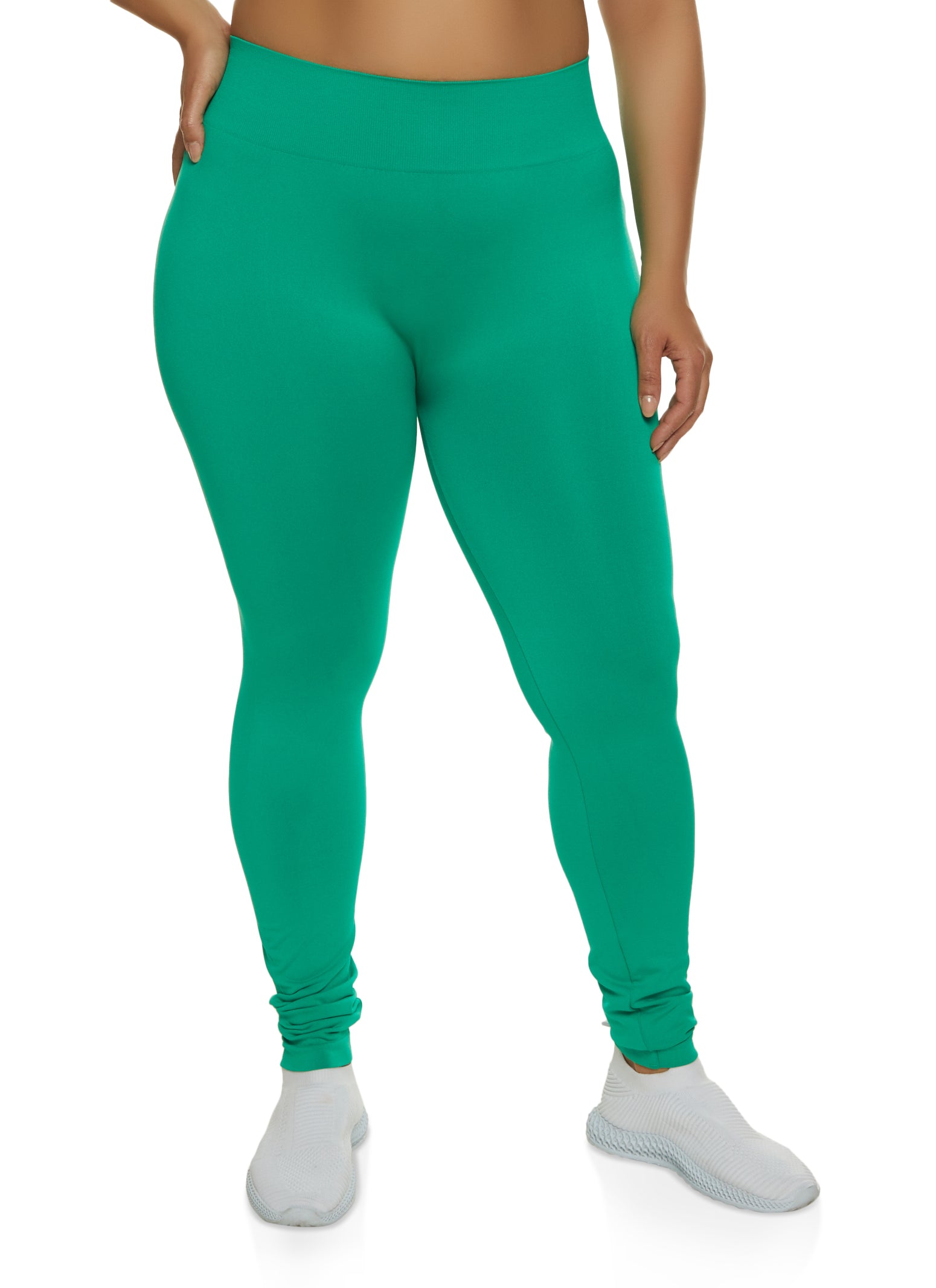 Pop Out Tube Leggings - Lime Green