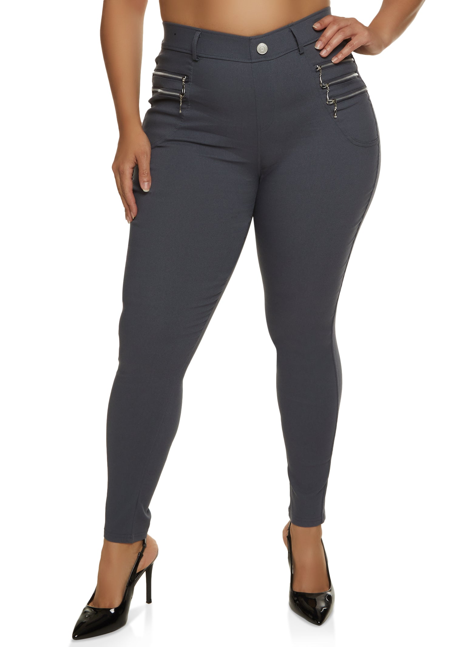 Plus Size Cable Knit High Waist Leggings