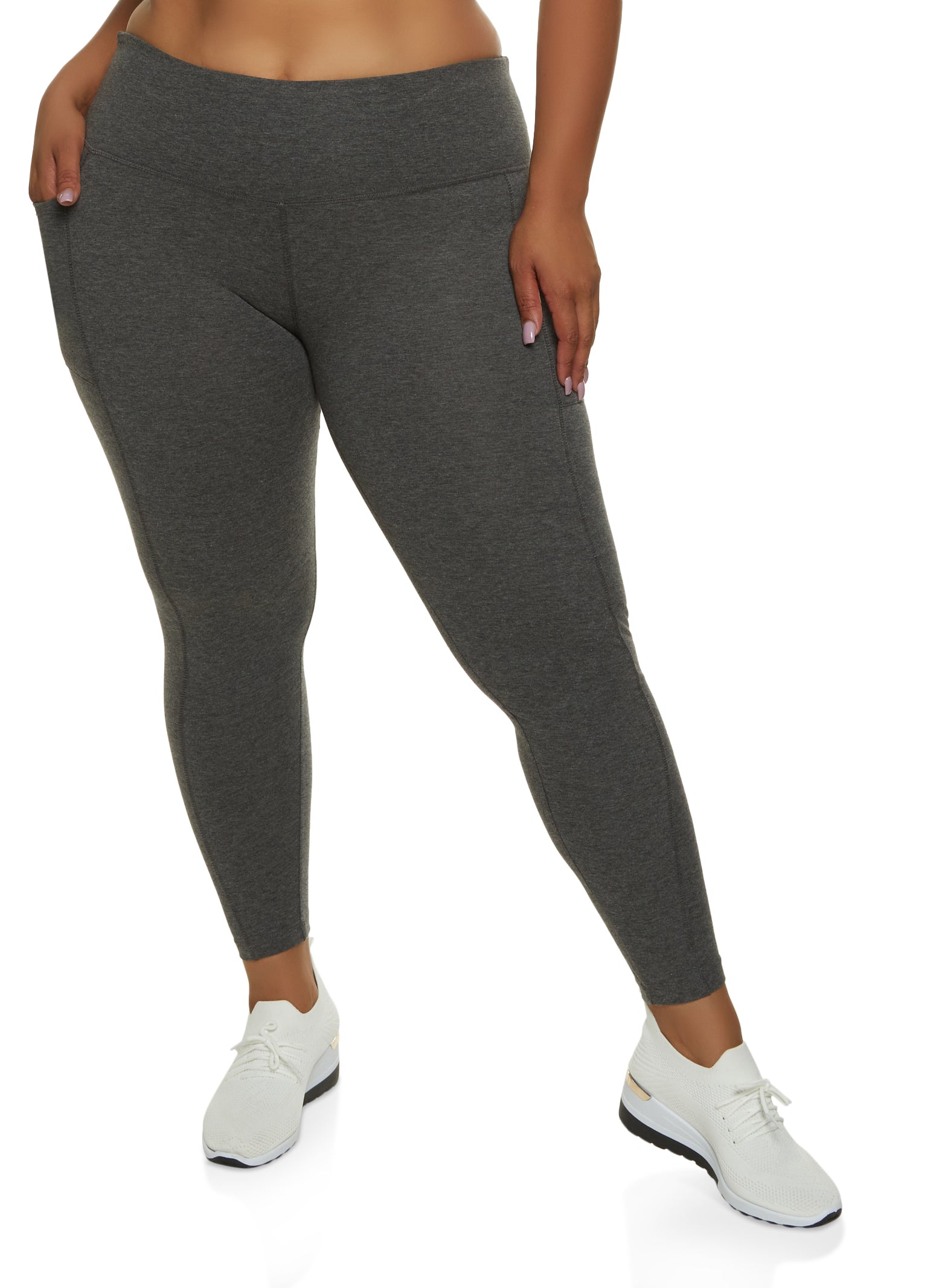 Women Tall Space Dye Leggings With Phone Pocket, M1809563, Grey, Tall XS:  Buy Online at Best Price in UAE 