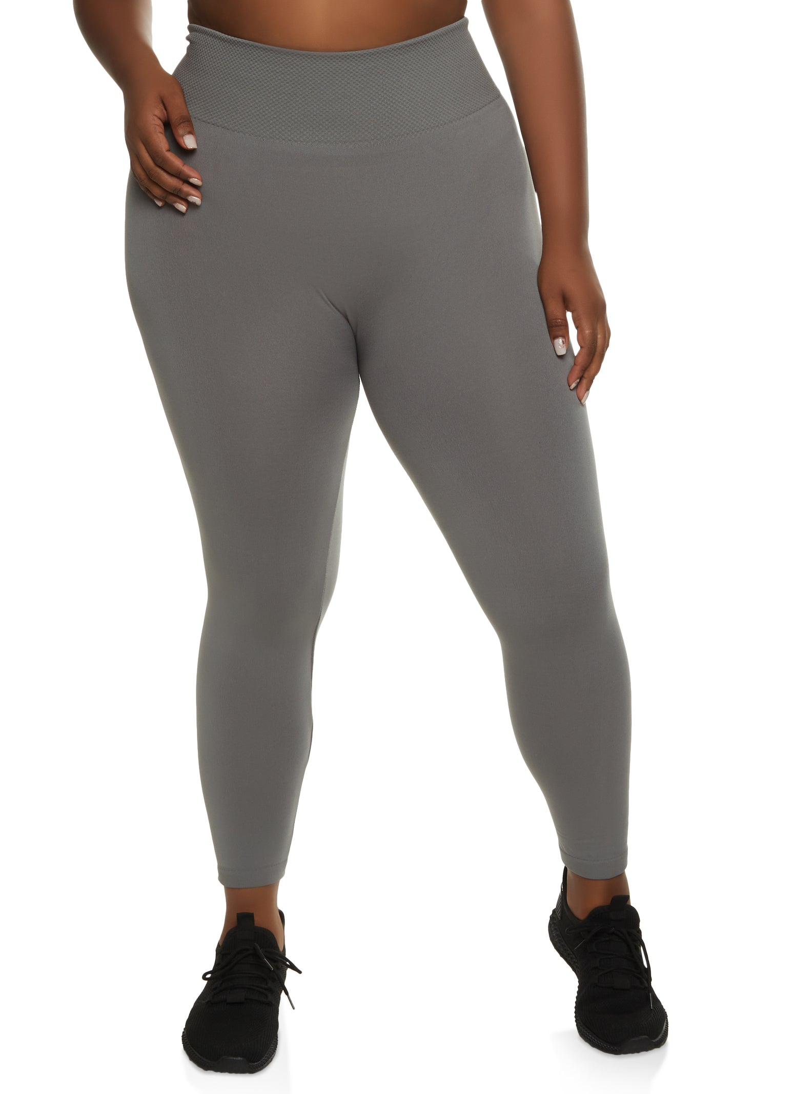 Grey Lycra Plus Size Jeggings – HazePlus