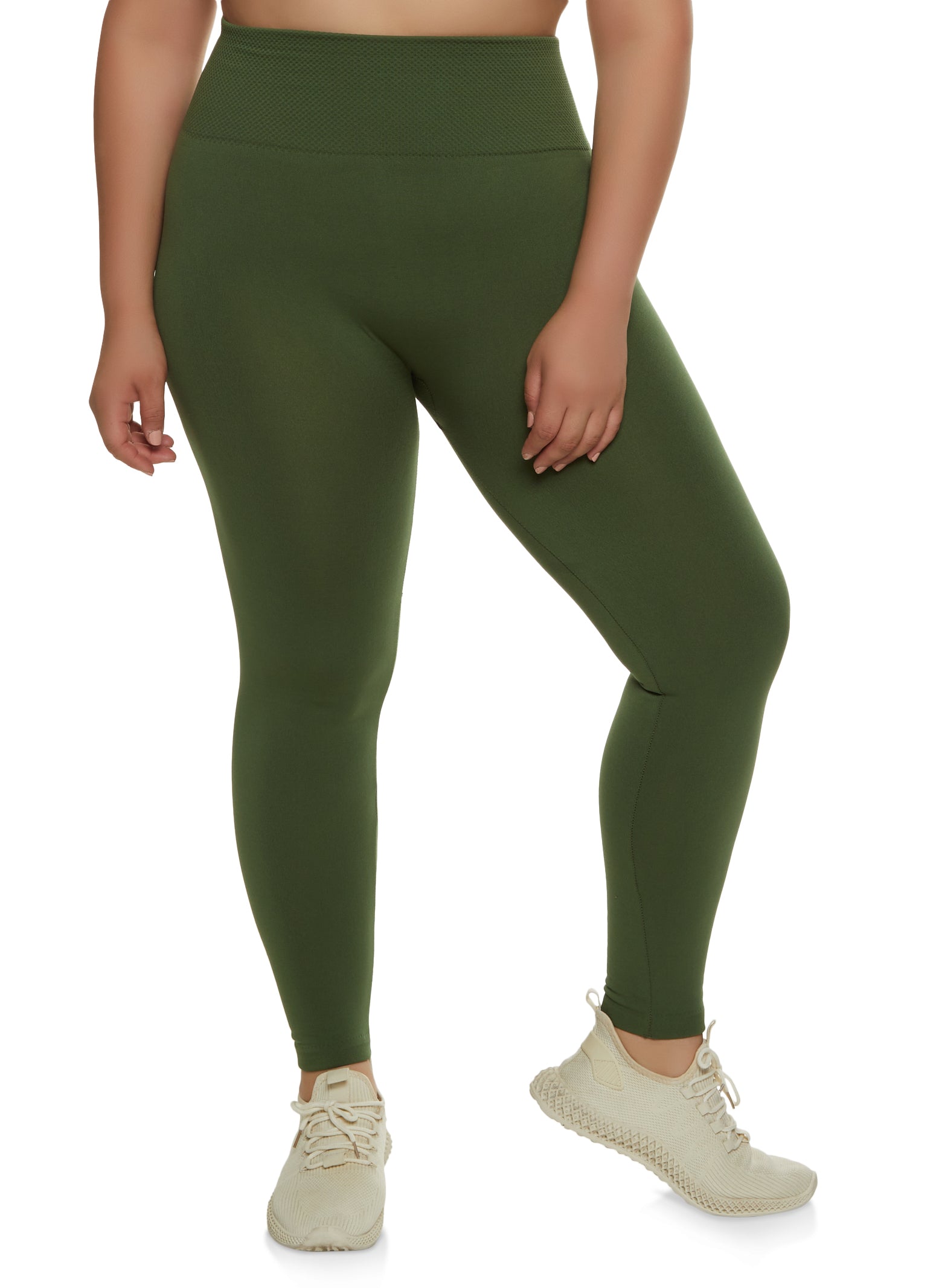 High Waisted Side Pocket 7/8-Length Leggings for Women