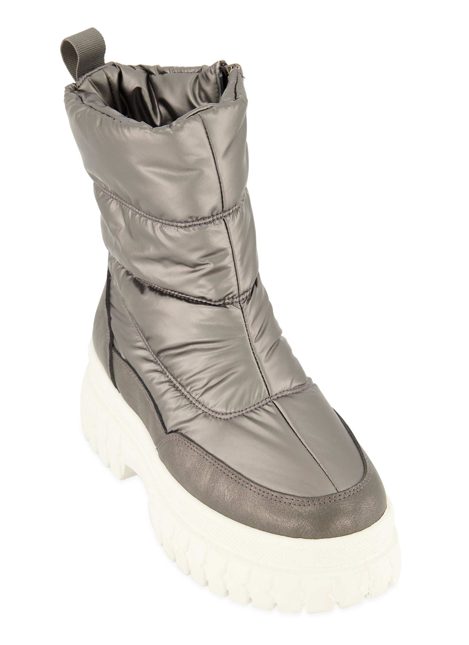 Womens Pull Tab Weatherproof Snow Boots,