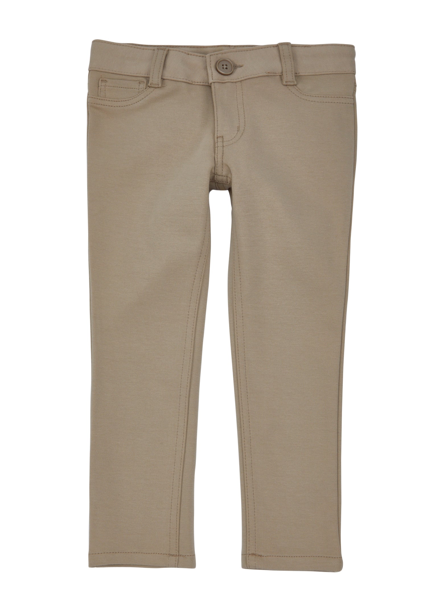 French Toast Girls 4-6x Solid Skinny Leg Pants, Khaki,