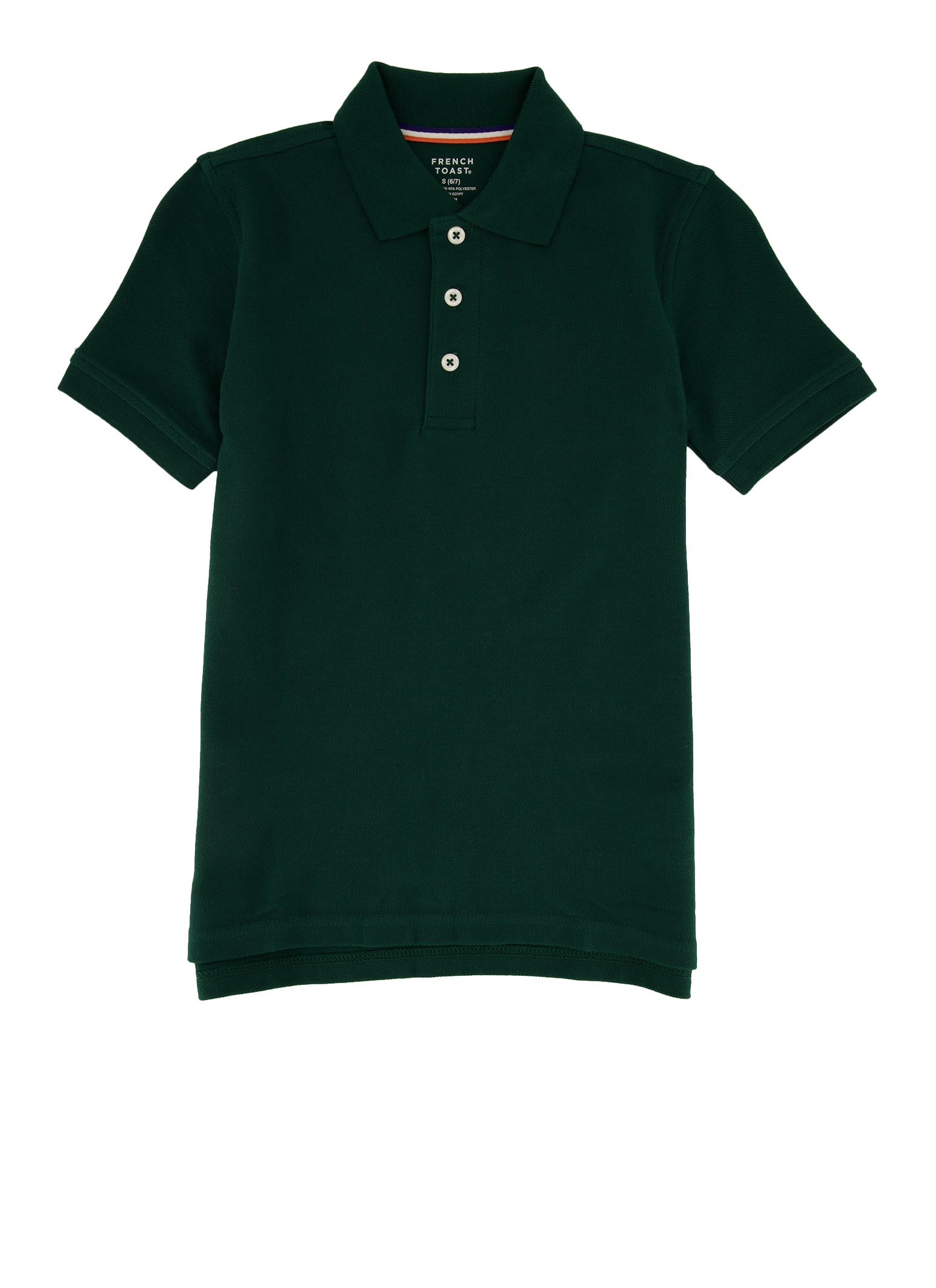 French Toast Boys 4-7 Solid Polo Shirt, Green, Size 6-7