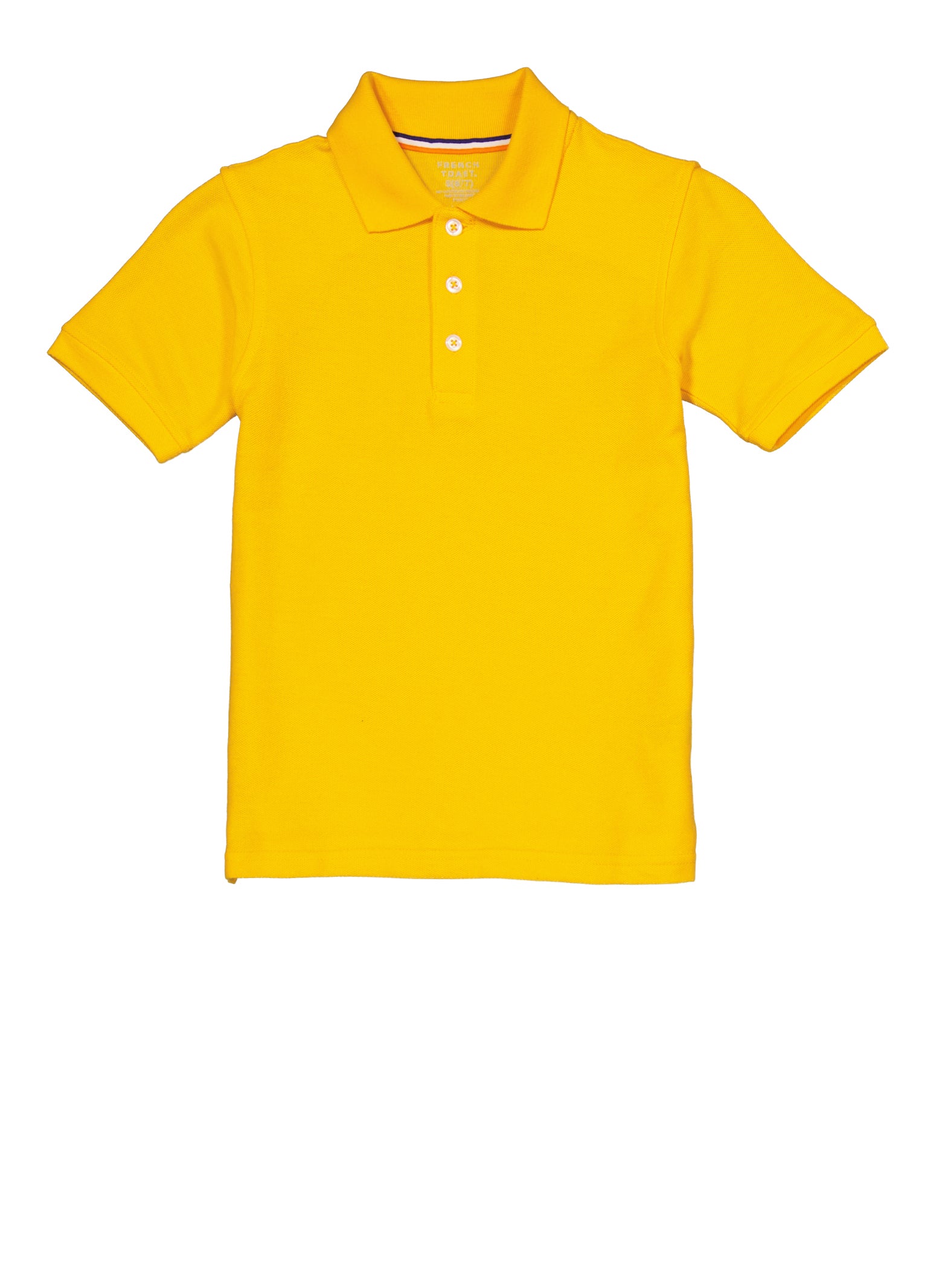 French Toast Boys 4-7 Short Sleeve Pique Polo, Yellow, Size 4-5