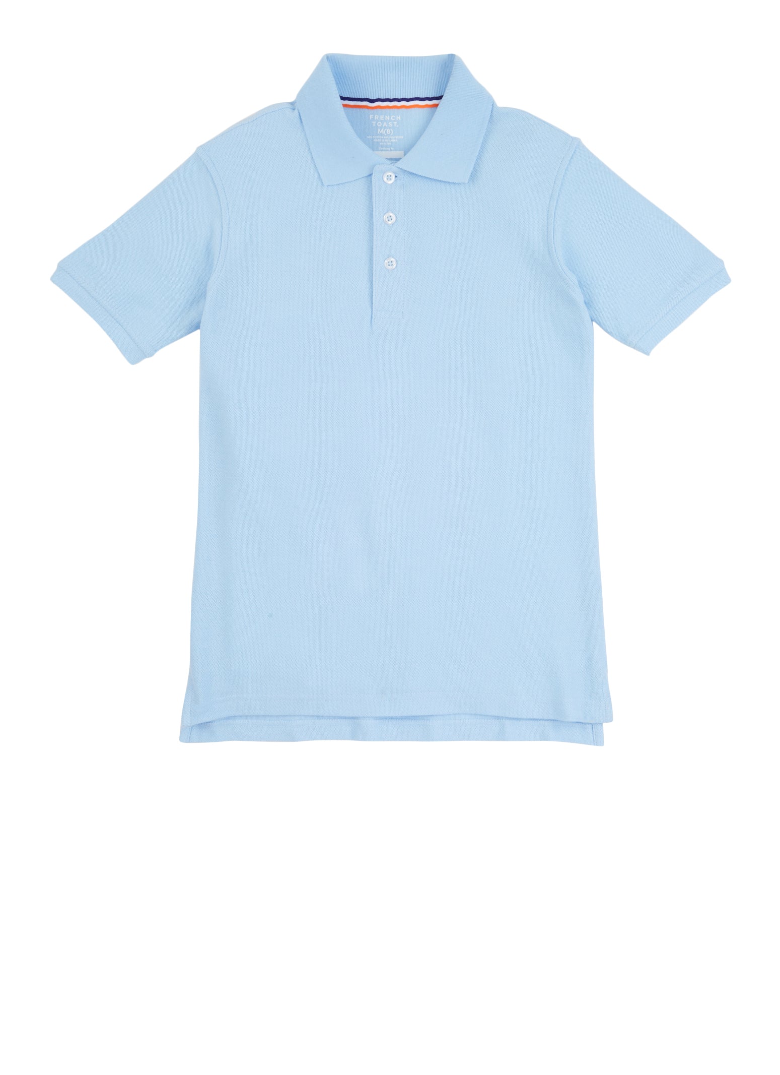 French Toast Boys - Short Sleeve Pique Polo, Blue