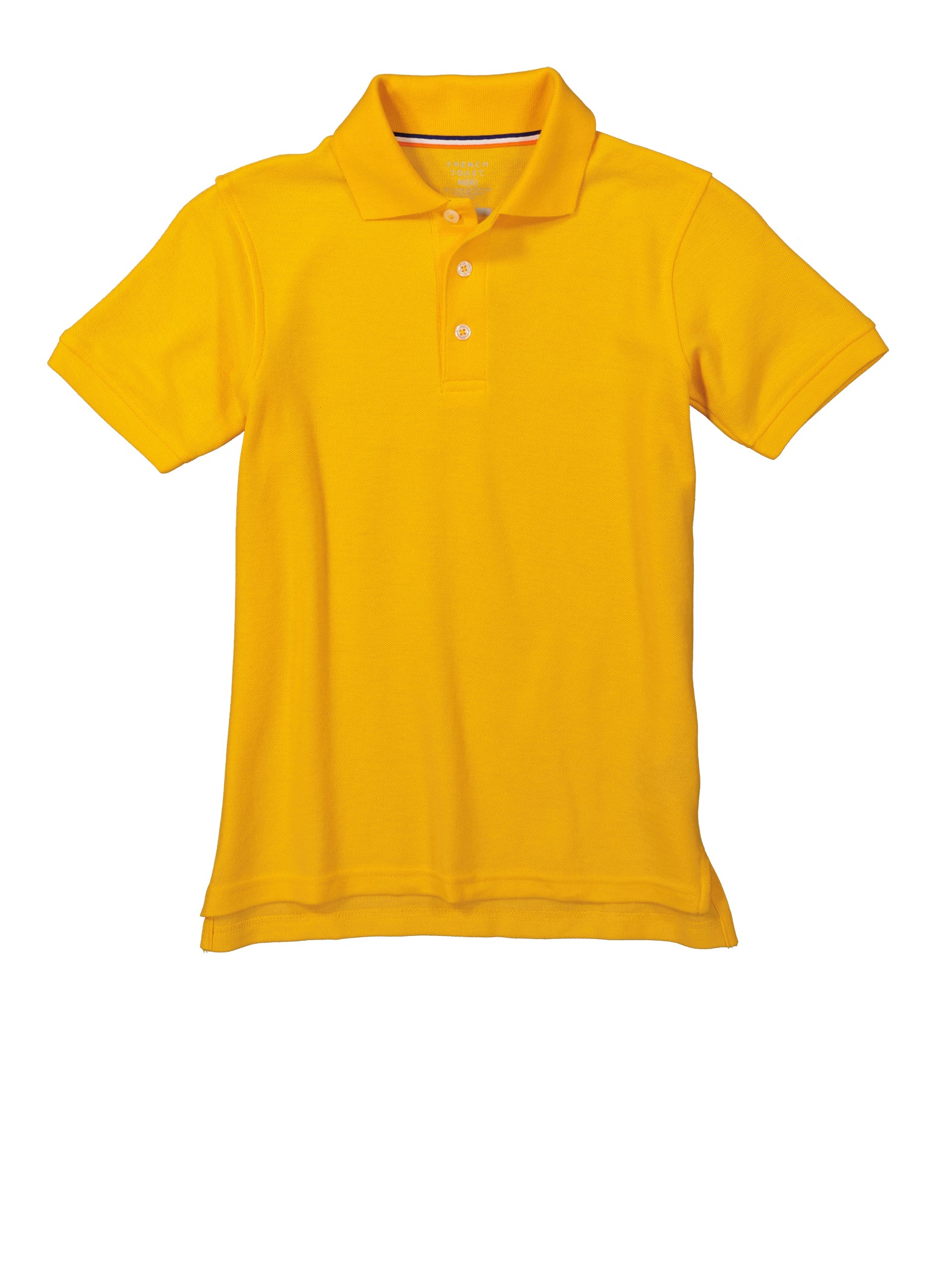 French Toast Boys 8-16 Solid Pique Polo Shirt, Yellow, Size 10-12