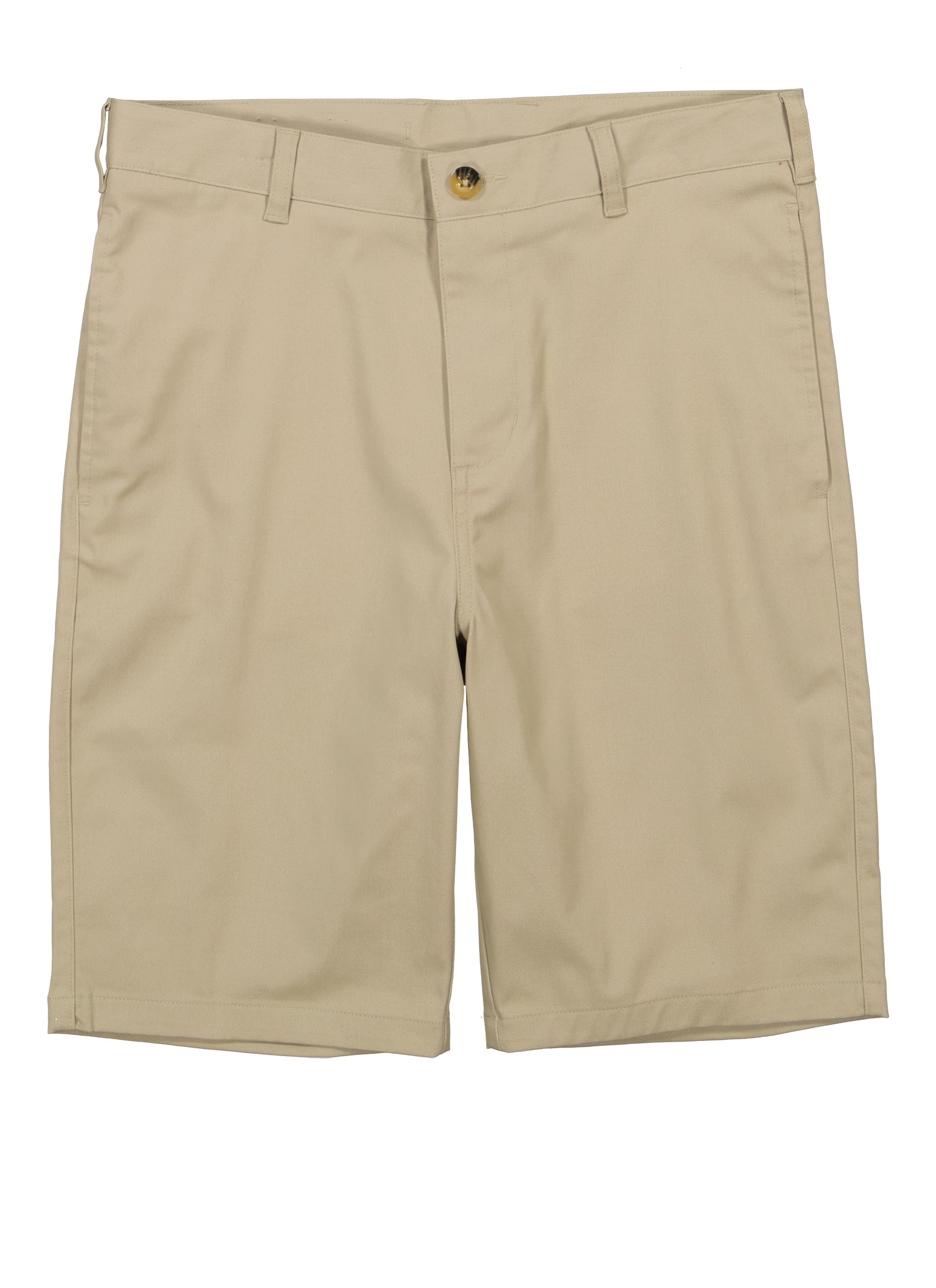 French Toast Boys 16-20 Flat Front Stretch Twill Shorts, Khaki, Size 20