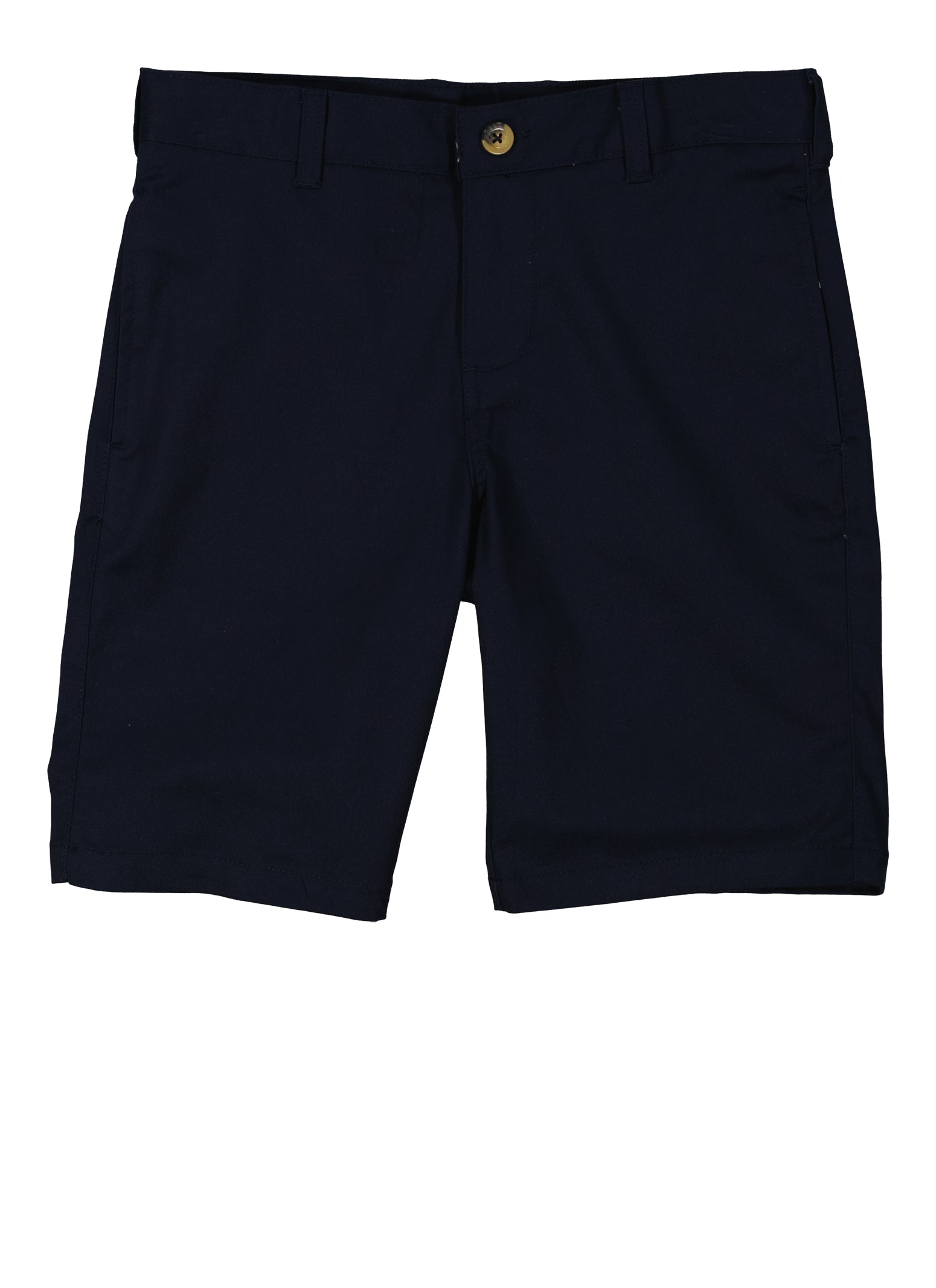 French Toast Boys 10-20 Husky Flat Front Stretch Twill Shorts, Blue,