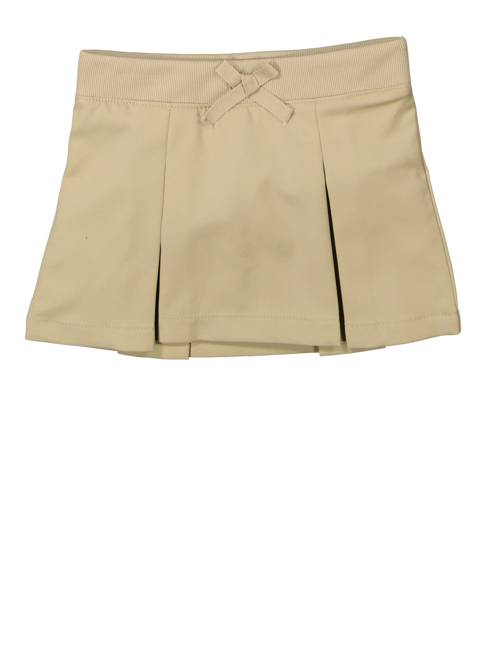 French Toast Girls 2T-4T Bow Kick Pleated Skort, Khaki, Size 2T