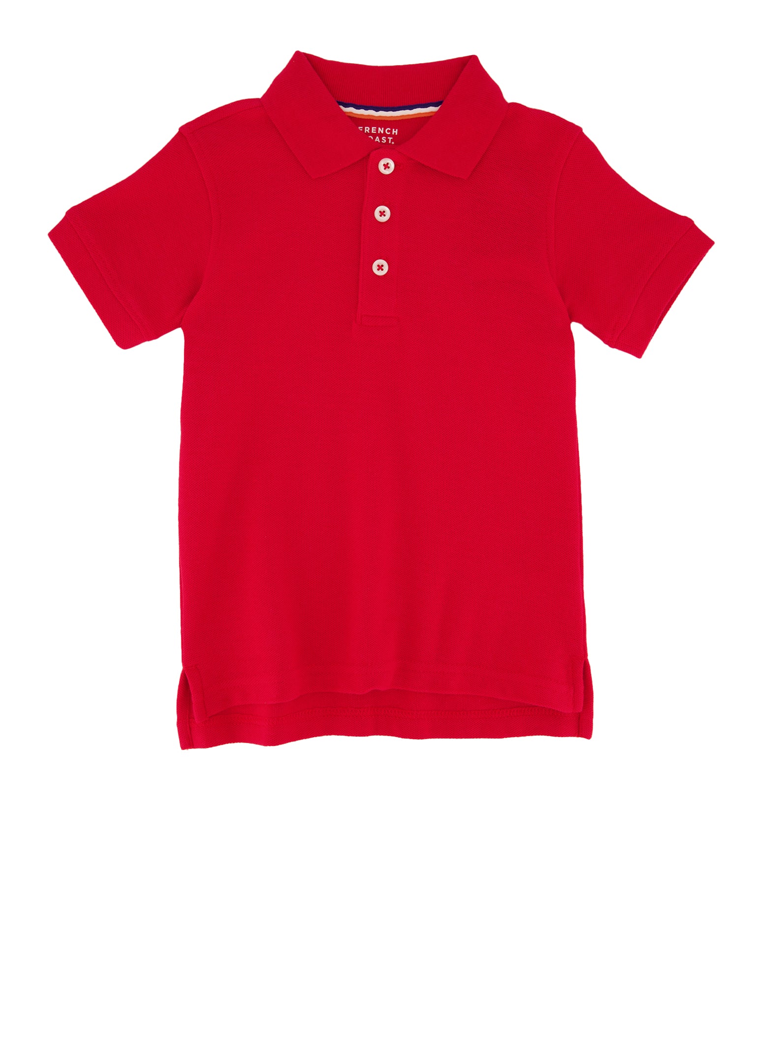 French Toast Boys 2T-4T Short Sleeve Polo, Red,