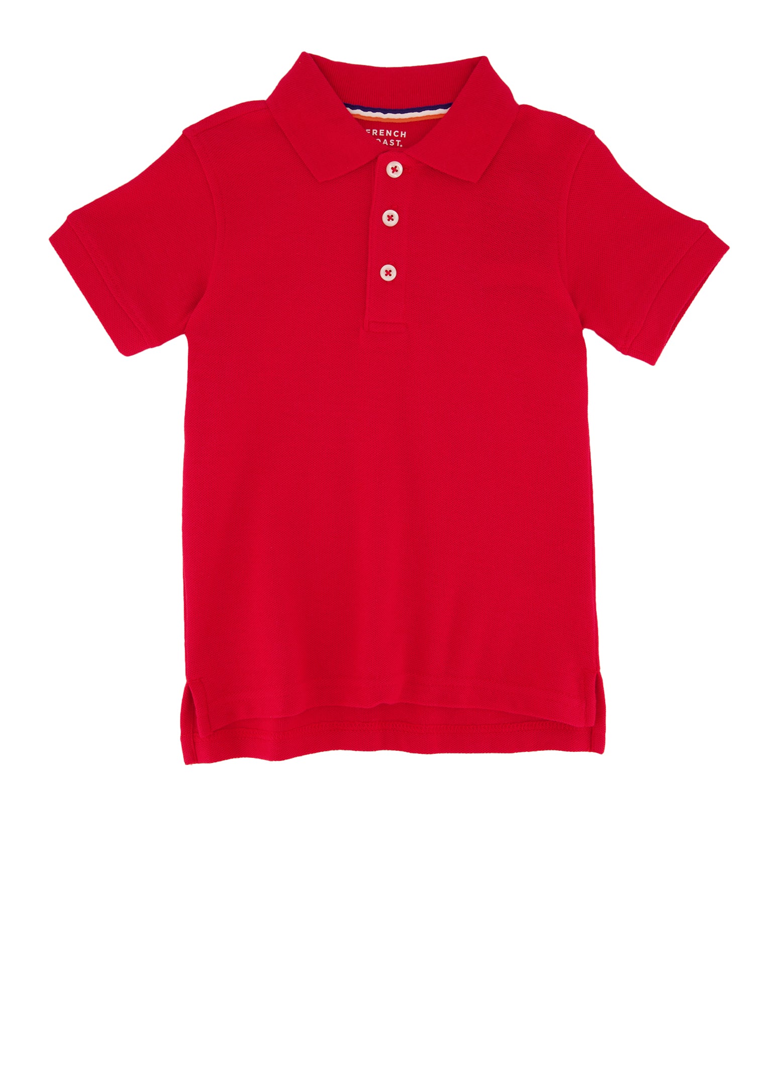 French Toast Boys 2T-4T Short Sleeve Polo, Red, Size 2T