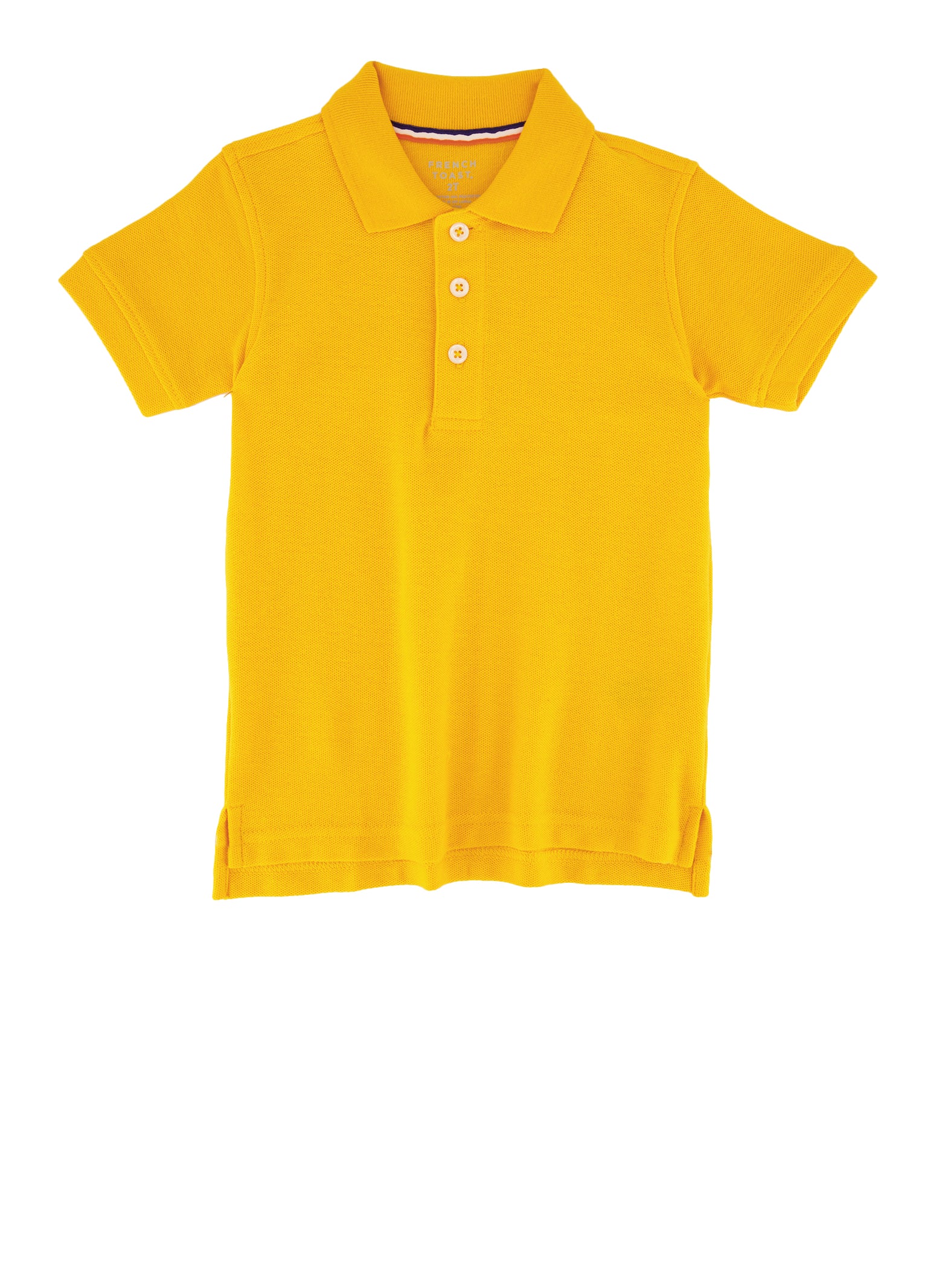 French Toast Boys 2T-4T Solid Pique Polo, Yellow, Size 4T