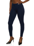 Womens Basic Textured Knit Fleece Lined Leggings, ,